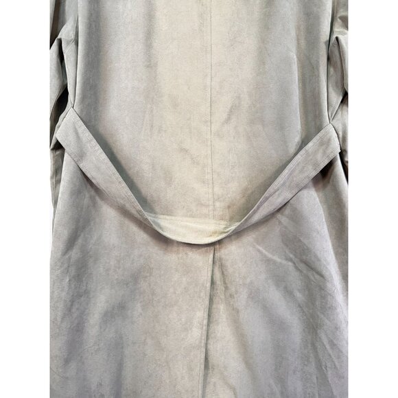 Gallery Womens Double-Breasted Coat XL Beige Tan Plaid Lining - Picture 11 of 13